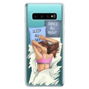 Odolné silikónové puzdro iSaprio - Dance and Sleep - Samsung Galaxy S10