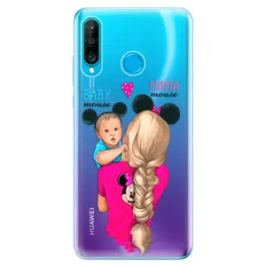 Odolné silikónové puzdro iSaprio - Mama Mouse Blonde and Boy - Huawei P30 Lite