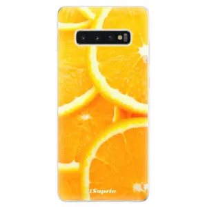 Odolné silikónové puzdro iSaprio - Orange 10 - Samsung Galaxy S10+