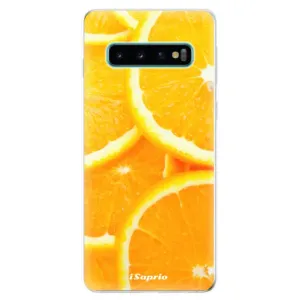 Odolné silikónové puzdro iSaprio - Orange 10 - Samsung Galaxy S10