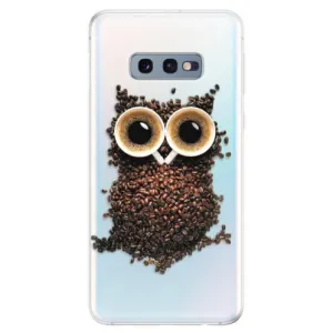 Odolné silikónové puzdro iSaprio - Owl And Coffee - Samsung Galaxy S10e