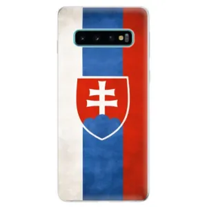 Odolné silikónové puzdro iSaprio - Slovakia Flag - Samsung Galaxy S10