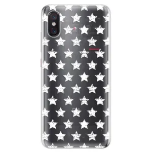 Odolné silikónové puzdro iSaprio - Stars Pattern - white - Xiaomi Mi 8 Pro