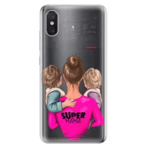 Odolné silikónové puzdro iSaprio - Super Mama - Two Boys - Xiaomi Mi 8 Pro