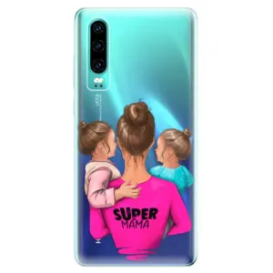 Odolné silikónové puzdro iSaprio - Super Mama - Two Girls - Huawei P30