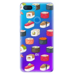Odolné silikónové puzdro iSaprio - Sushi Pattern - Xiaomi Mi 8 Lite