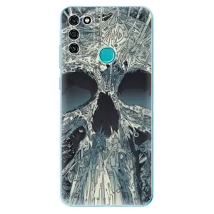 Odolné silikónové puzdro iSaprio - Abstract Skull - Honor 9A