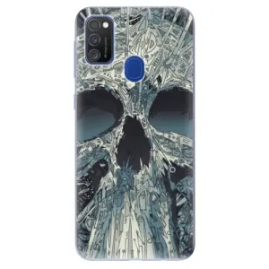 Odolné silikónové puzdro iSaprio - Abstract Skull - Samsung Galaxy M21