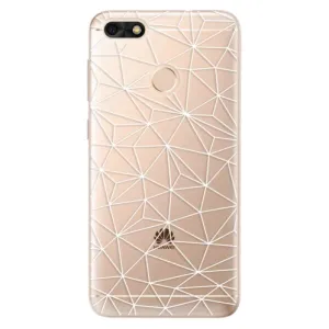 Odolné silikónové puzdro iSaprio - Abstract Triangles 03 - white - Huawei P9 Lite Mini