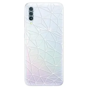 Odolné silikónové puzdro iSaprio - Abstract Triangles 03 - white - Samsung Galaxy A50