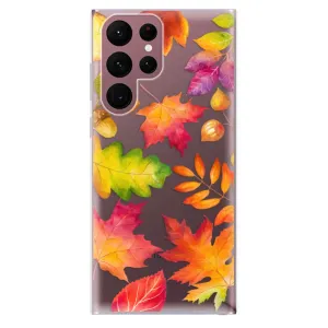 Odolné silikónové puzdro iSaprio - Autumn Leaves 01 - Samsung Galaxy S22 Ultra 5G
