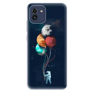 Odolné silikónové puzdro iSaprio - Balloons 02 - Samsung Galaxy A03