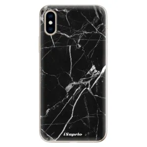 Odolné silikónové puzdro iSaprio - Black Marble 18 - iPhone XS