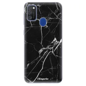 Odolné silikónové puzdro iSaprio - Black Marble 18 - Samsung Galaxy M21