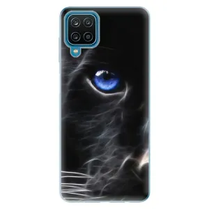 Odolné silikónové puzdro iSaprio - Black Puma - Samsung Galaxy A12