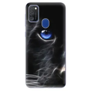 Odolné silikónové puzdro iSaprio - Black Puma - Samsung Galaxy M21