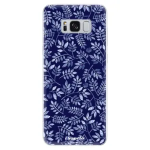 Odolné silikónové puzdro iSaprio - Blue Leaves 05 - Samsung Galaxy S8