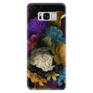 Odolné silikónové puzdro iSaprio - Dark Flowers - Samsung Galaxy S8