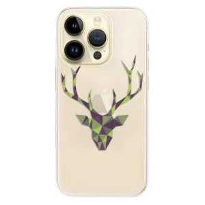 Odolné silikónové puzdro iSaprio - Deer Green - iPhone 14 Pro