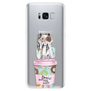 Odolné silikónové puzdro iSaprio - Donut Worry - Samsung Galaxy S8
