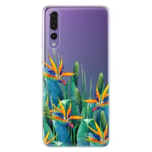 Odolné silikónové puzdro iSaprio - Exotic Flowers - Huawei P20 Pro