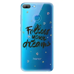 Odolné silikónové puzdro iSaprio - Follow Your Dreams - black - Huawei Honor 9 Lite