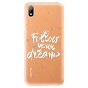 Odolné silikónové puzdro iSaprio - Follow Your Dreams - white - Huawei Y5 2019