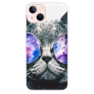 Odolné silikónové puzdro iSaprio - Galaxy Cat - iPhone 13