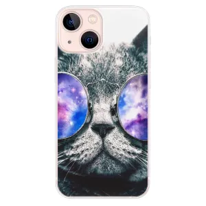 Odolné silikónové puzdro iSaprio - Galaxy Cat - iPhone 13 mini