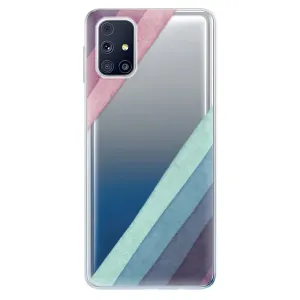 Odolné silikónové puzdro iSaprio - Glitter Stripes 01 - Samsung Galaxy M31s