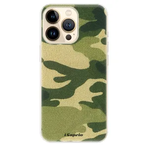 Odolné silikónové puzdro iSaprio - Green Camuflage 01 - iPhone 13 Pro Max