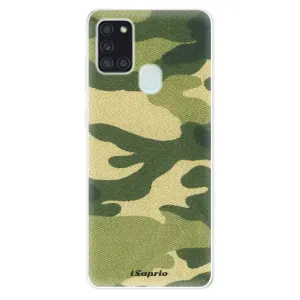 Odolné silikónové puzdro iSaprio - Green Camuflage 01 - Samsung Galaxy A21s