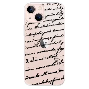 Odolné silikónové puzdro iSaprio - Handwriting 01 - black - iPhone 13 mini