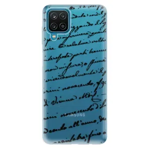 Odolné silikónové puzdro iSaprio - Handwriting 01 - black - Samsung Galaxy A12
