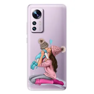 Odolné silikónové puzdro iSaprio - Kissing Mom - Brunette and Boy - Xiaomi 12 / 12X