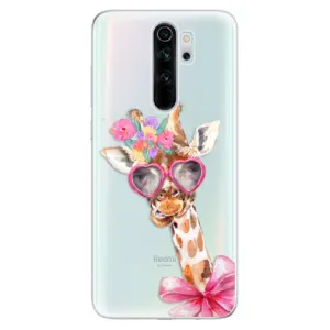 Odolné silikónové puzdro iSaprio - Lady Giraffe - Xiaomi Redmi Note 8 Pro