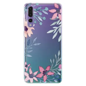Odolné silikónové puzdro iSaprio - Leaves and Flowers - Huawei P20 Pro