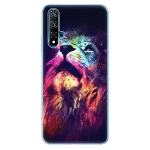 Odolné silikónové puzdro iSaprio - Lion in Colors - Huawei Nova 5T