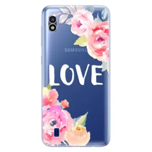 Odolné silikónové puzdro iSaprio - Love - Samsung Galaxy A10