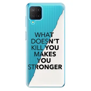 Odolné silikónové puzdro iSaprio - Makes You Stronger - Samsung Galaxy M12