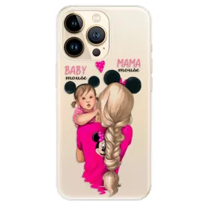 Odolné silikónové puzdro iSaprio - Mama Mouse Blond and Girl - iPhone 13 Pro