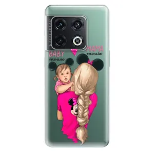 Odolné silikónové puzdro iSaprio - Mama Mouse Blond and Girl - OnePlus 10 Pro