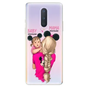Odolné silikónové puzdro iSaprio - Mama Mouse Blond and Girl - OnePlus 8