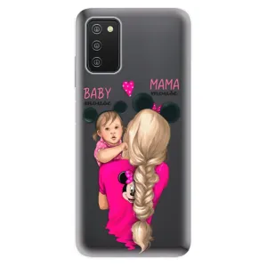 Odolné silikónové puzdro iSaprio - Mama Mouse Blond and Girl - Samsung Galaxy A03s