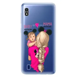 Odolné silikónové puzdro iSaprio - Mama Mouse Blond and Girl - Samsung Galaxy A10
