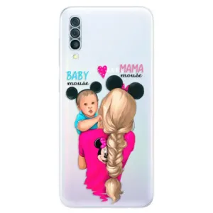 Odolné silikónové puzdro iSaprio - Mama Mouse Blonde and Boy - Samsung Galaxy A50