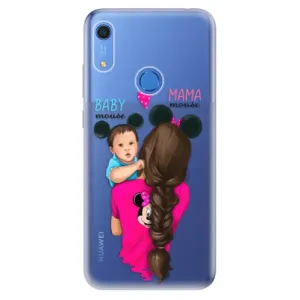 Odolné silikónové puzdro iSaprio - Mama Mouse Brunette and Boy - Huawei Y6s