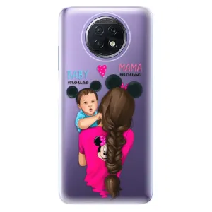 Odolné silikónové puzdro iSaprio - Mama Mouse Brunette and Boy - Xiaomi Redmi Note 9T