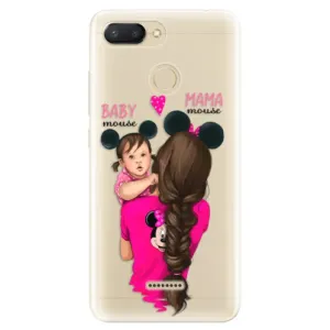 Odolné silikónové puzdro iSaprio - Mama Mouse Brunette and Girl - Xiaomi Redmi 6