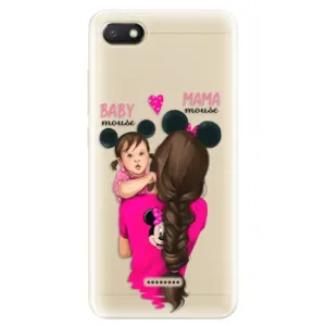 Odolné silikónové puzdro iSaprio - Mama Mouse Brunette and Girl - Xiaomi Redmi 6A